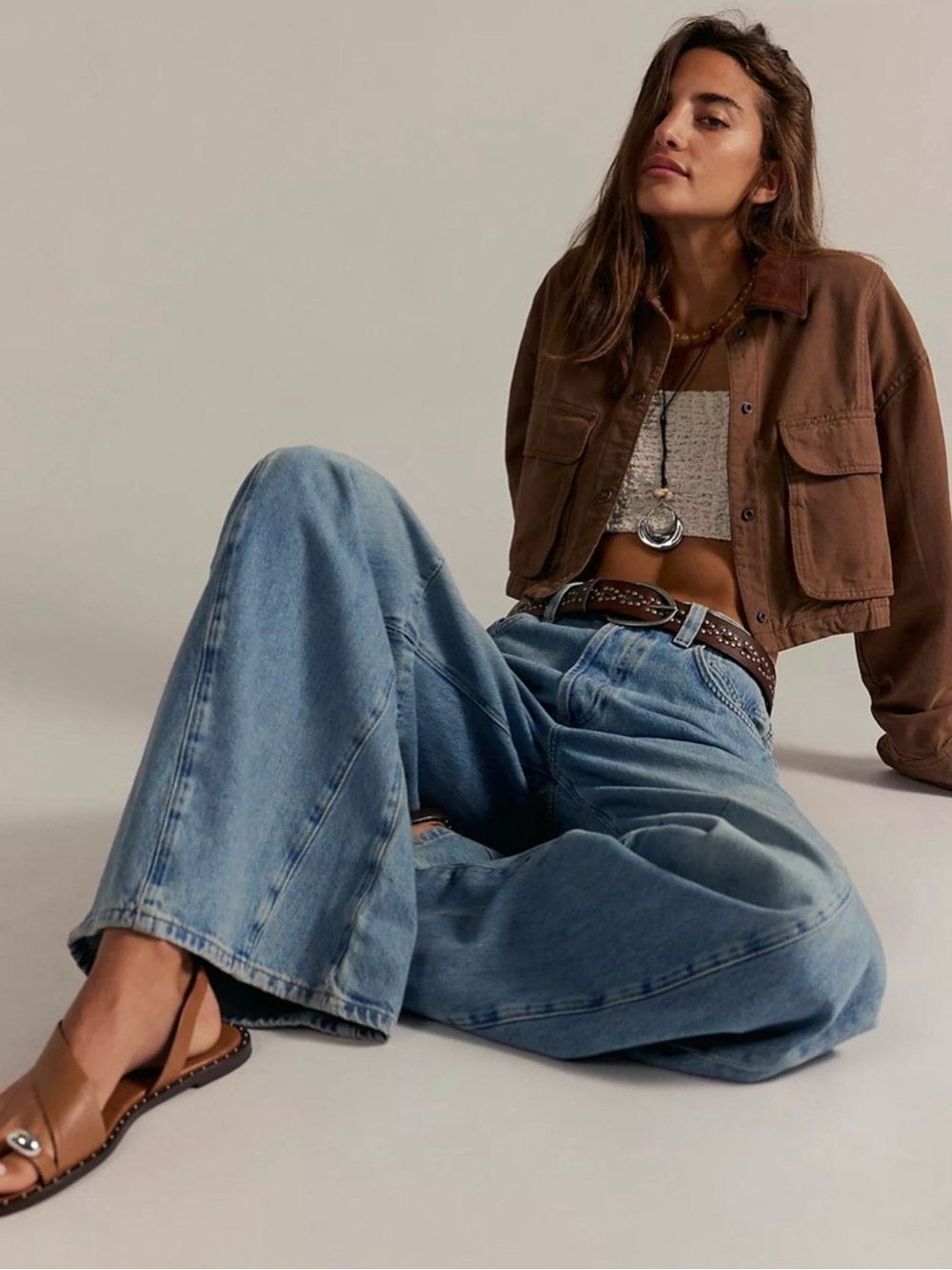 Free people Eden High Slouchy Flare Jeans - Picture 2 of 8